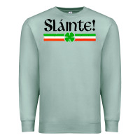 Seafoam slainte shirt irish cheers toast shamrock Premium Sweatshirt - artisFamous