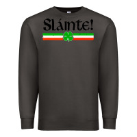 Smoke slainte shirt irish cheers toast shamrock Premium Sweatshirt - artisFamous