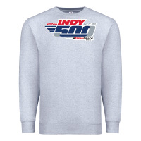 Heather Grey Indy 500 Premium Sweatshirt - artisFamous