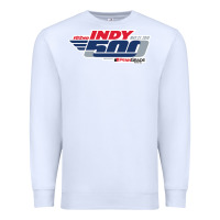 White Indy 500 Premium Sweatshirt - artisFamous