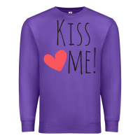 Purple Kiss Me Premium Sweatshirt - artisFamous