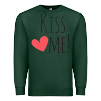 Sports Green Kiss Me Premium Sweatshirt - artisFamous