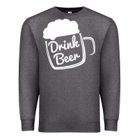 Charcoal Heather cool drink beer Premium Sweatshirt - artisFamous