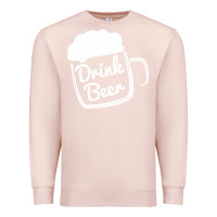 Pale Pink cool drink beer Premium Sweatshirt - artisFamous