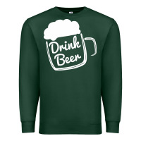 Sports Green cool drink beer Premium Sweatshirt - artisFamous