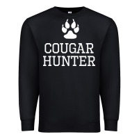 Black cougar hunter Premium Sweatshirt - artisFamous