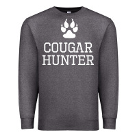 Charcoal Heather cougar hunter Premium Sweatshirt - artisFamous