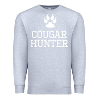 Heather Grey cougar hunter Premium Sweatshirt - artisFamous