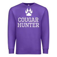 Purple cougar hunter Premium Sweatshirt - artisFamous
