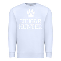 White cougar hunter Premium Sweatshirt - artisFamous