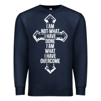 Navy christian recovery Premium Sweatshirt - artisFamous