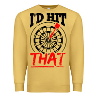 Antique Gold i'd hit that darts Premium Sweatshirt - artisFamous