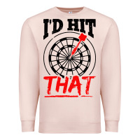 Pale Pink i'd hit that darts Premium Sweatshirt - artisFamous