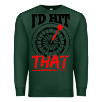 Sports Green i'd hit that darts Premium Sweatshirt - artisFamous