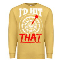 Antique Gold i'd hit that darts Premium Sweatshirt - artisFamous