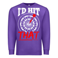 Purple i'd hit that darts Premium Sweatshirt - artisFamous
