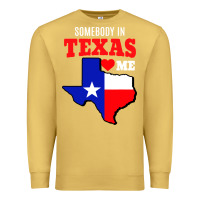 Antique Gold state of texas somebody loves me Premium Sweatshirt - artisFamous
