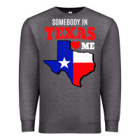 Charcoal Heather state of texas somebody loves me Premium Sweatshirt - artisFamous