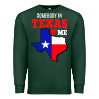 Sports Green state of texas somebody loves me Premium Sweatshirt - artisFamous