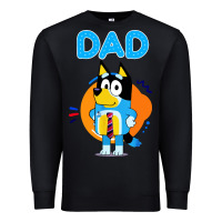 Black bluey dad lover forever Premium Sweatshirt - artisFamous