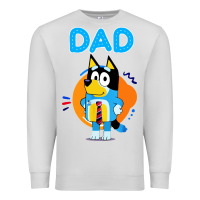 Dove Grey bluey dad lover forever Premium Sweatshirt - artisFamous