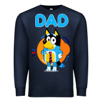 Navy bluey dad lover forever Premium Sweatshirt - artisFamous