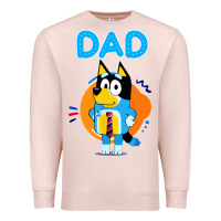 Pale Pink bluey dad lover forever Premium Sweatshirt - artisFamous