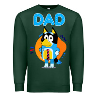 Sports Green bluey dad lover forever Premium Sweatshirt - artisFamous