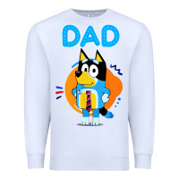 White bluey dad lover forever Premium Sweatshirt - artisFamous