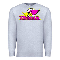 Heather Grey thrush Premium Sweatshirt - artisFamous