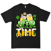 Black St.Patrick's Beer time Premium Tee - HowdyJamesFarm