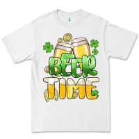 White St.Patrick's Beer time Premium Tee - HowdyJamesFarm