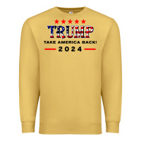 Antique Gold donald trump 2024 take america back election Premium Sweatshirt - artisFamous