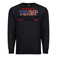 Black donald trump 2024 take america back election Premium Sweatshirt - artisFamous