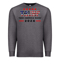 Charcoal Heather donald trump 2024 take america back election Premium Sweatshirt - artisFamous