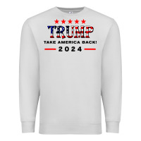Dove Grey donald trump 2024 take america back election Premium Sweatshirt - artisFamous