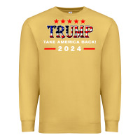 Antique Gold donald trump 2024 take america back election Premium Sweatshirt - artisFamous