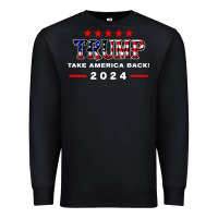 Black donald trump 2024 take america back election Premium Sweatshirt - artisFamous