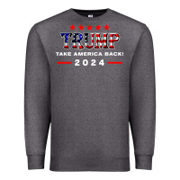 Charcoal Heather donald trump 2024 take america back election Premium Sweatshirt - artisFamous