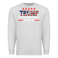 Dove Grey donald trump 2024 take america back election Premium Sweatshirt - artisFamous