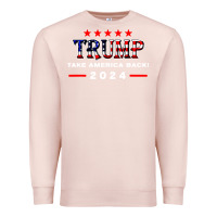 Pale Pink donald trump 2024 take america back election Premium Sweatshirt - artisFamous