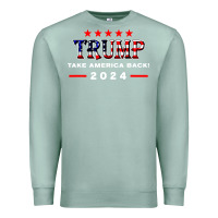 Seafoam donald trump 2024 take america back election Premium Sweatshirt - artisFamous