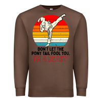 Chestnut karate girl kick Premium Sweatshirt - artisFamous