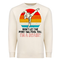 Sandshell karate girl kick Premium Sweatshirt - artisFamous