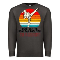 Smoke karate girl kick Premium Sweatshirt - artisFamous