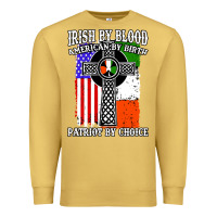 Antique Gold irish by blood american Premium Sweatshirt - artisFamous