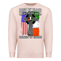 Pale Pink irish by blood american Premium Sweatshirt - artisFamous