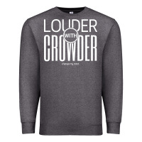 Charcoal Heather louder with crowder Premium Sweatshirt - artisFamous