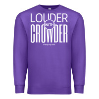 Purple louder with crowder Premium Sweatshirt - artisFamous