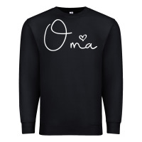 Black oma gift for women mother's day gifts for grandma t shirt Premium Sweatshirt - artisFamous